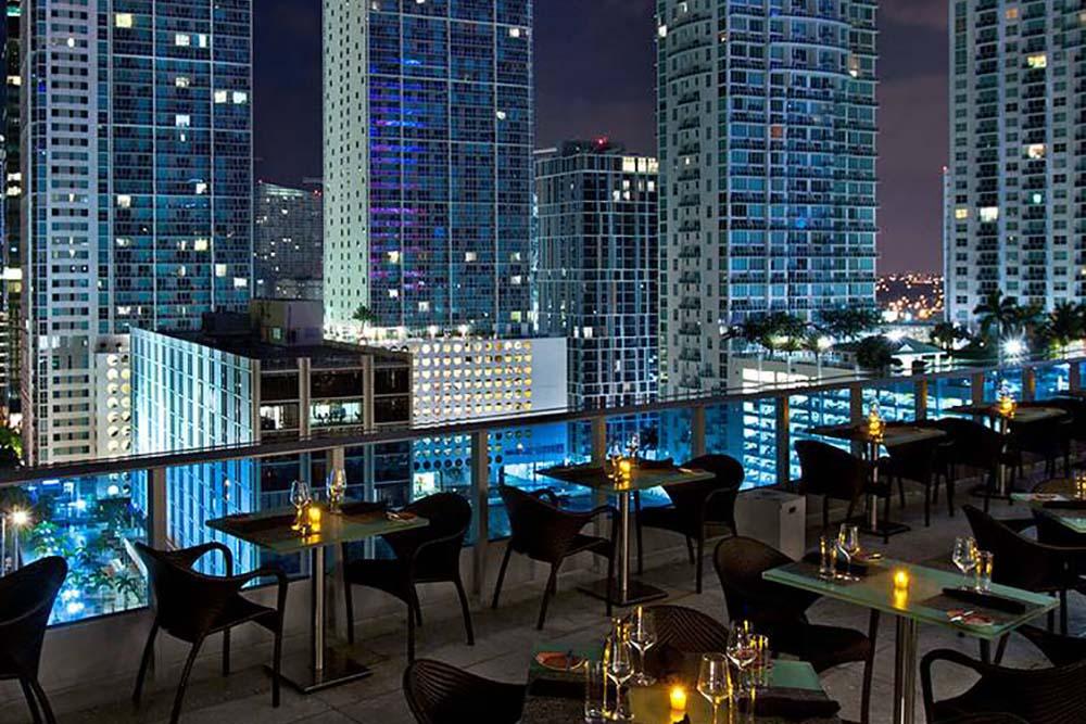 Area 31 Miami rooftop dining terrace