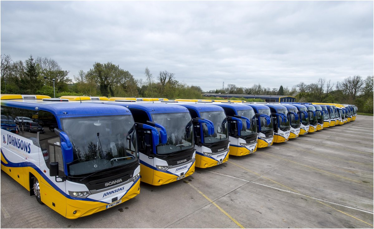 Professional bus company fleet