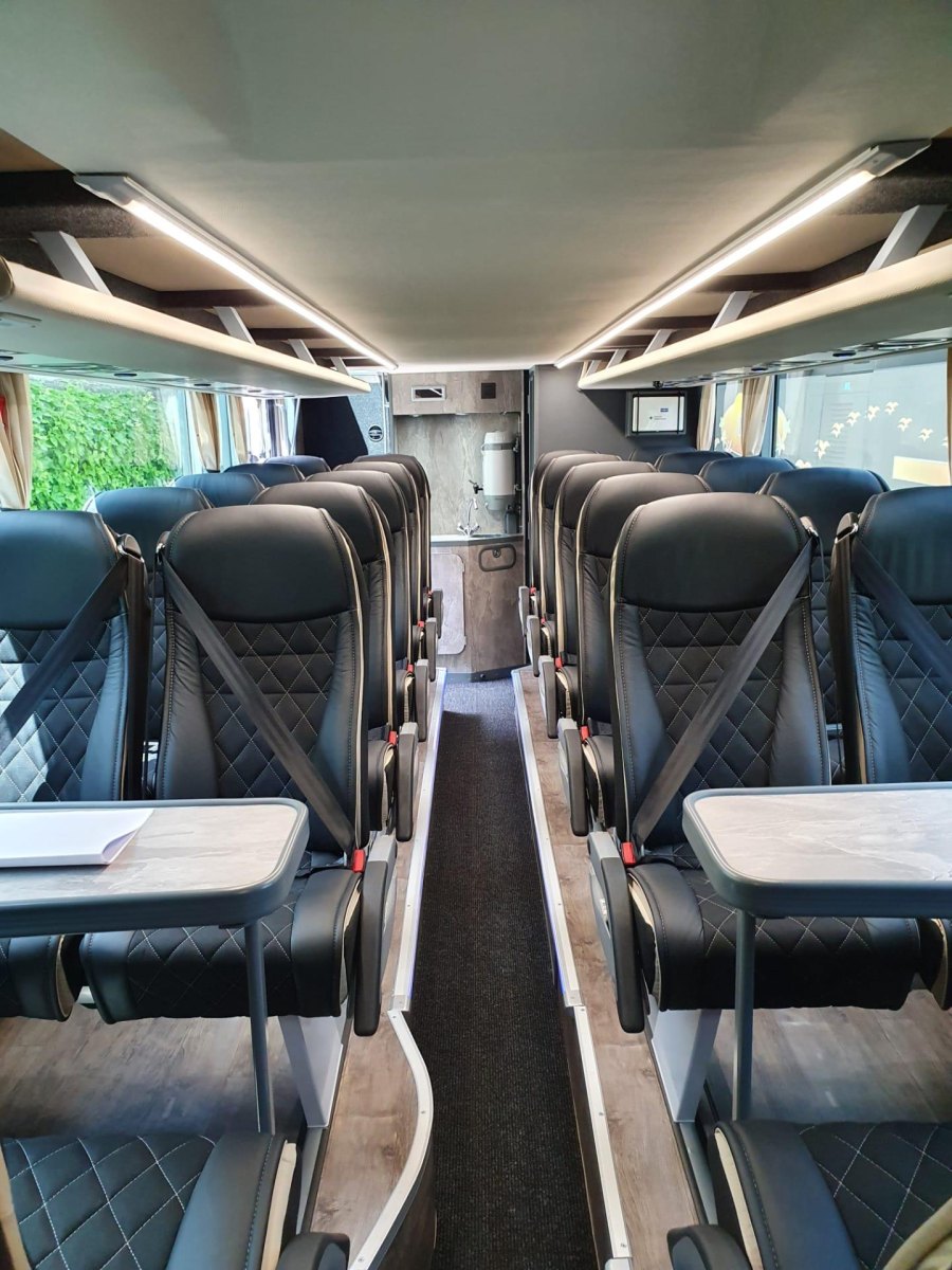 Modern European coach interior