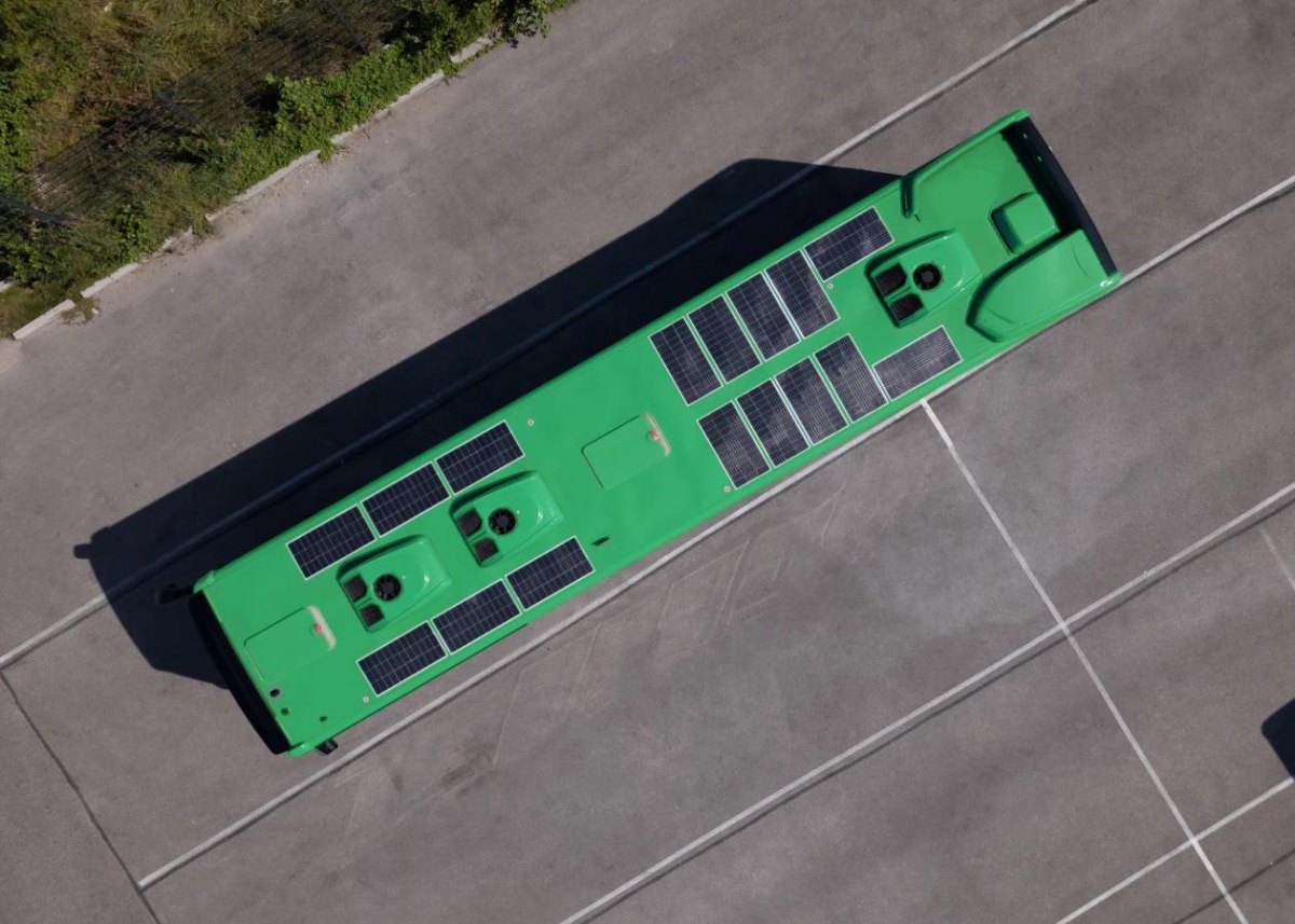 Eco friendly bus solar upgrade