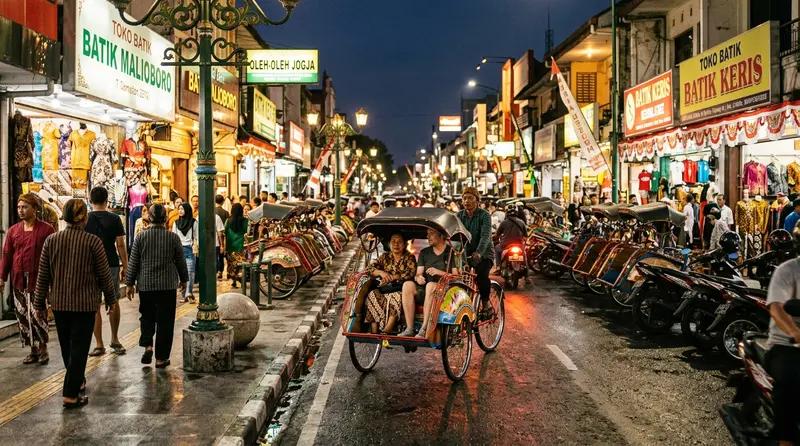 Yogyakarta cultural street scene