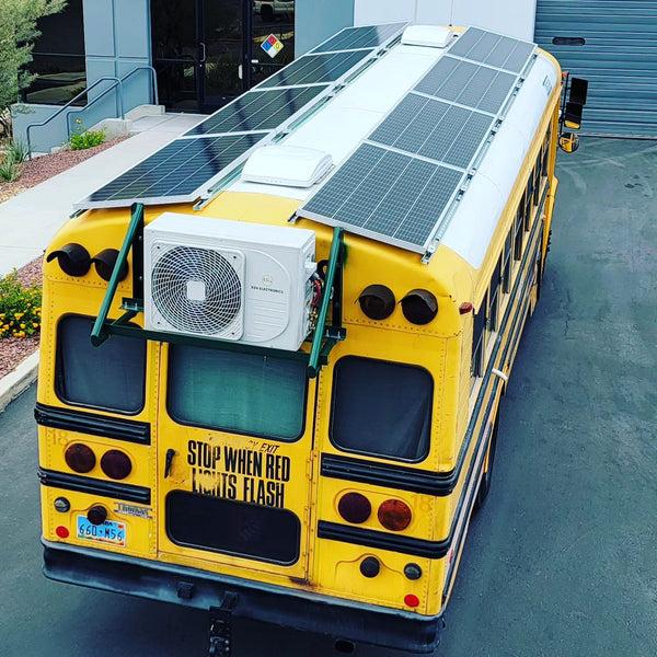 School bus solar power system