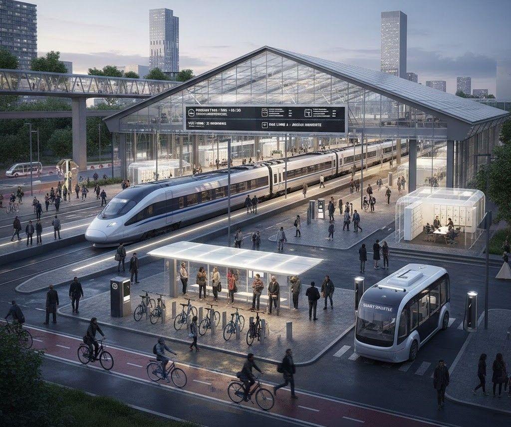 Integrated transport hub city