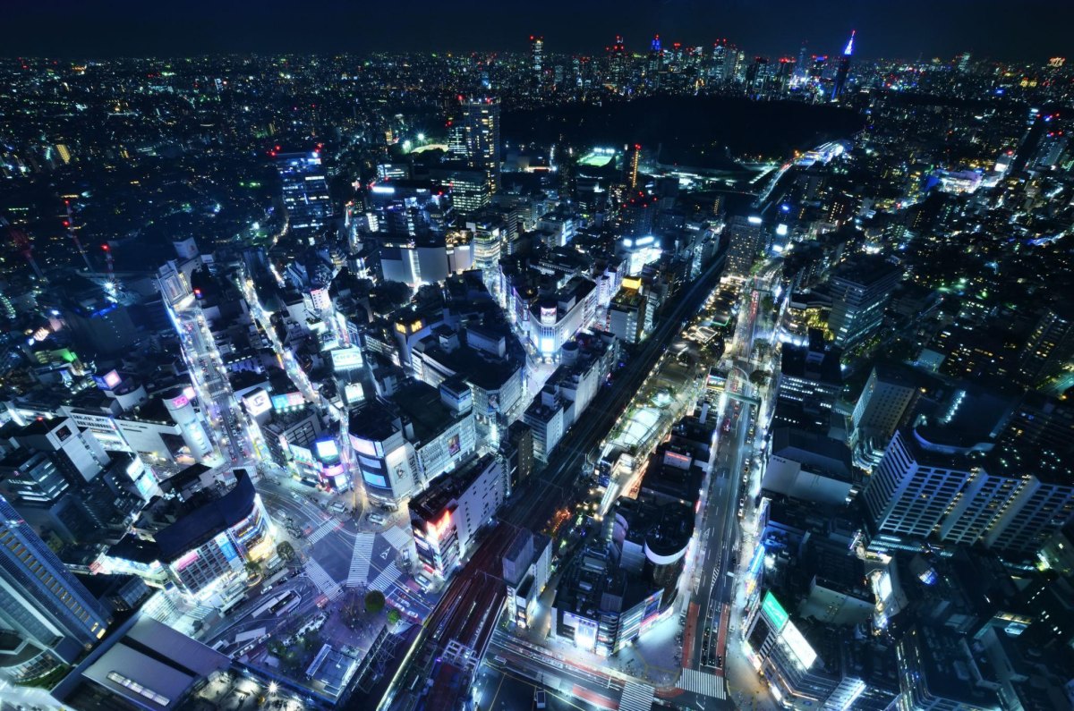 Tokyo skyline at night