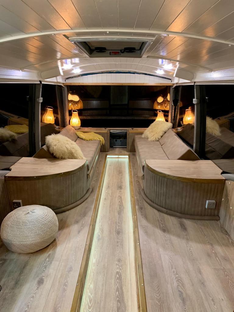 Luxury adventure bus interior design