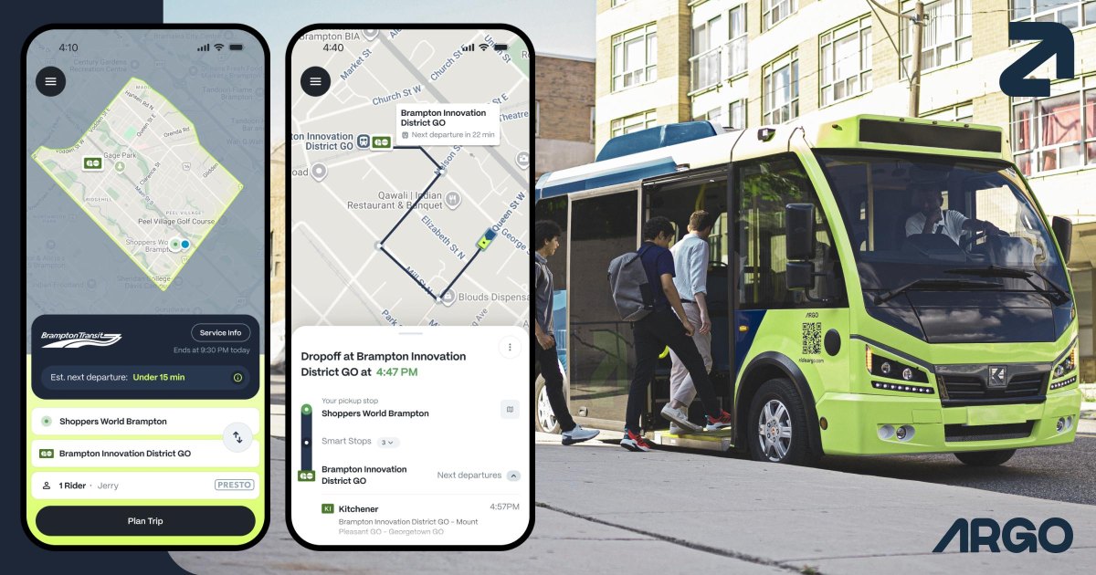 On demand bus service vehicle