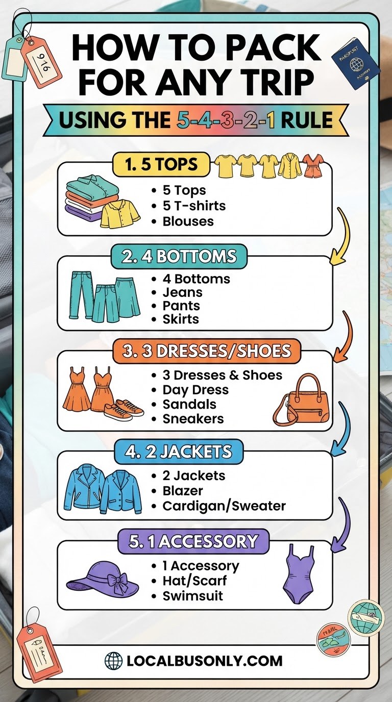 How To Pack For Any Trip Using The 5-4-3-2-1 Rule
