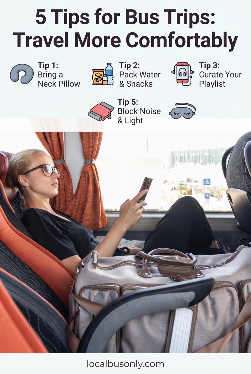 5 Tips for Bus Trips: Travel More Comfortably