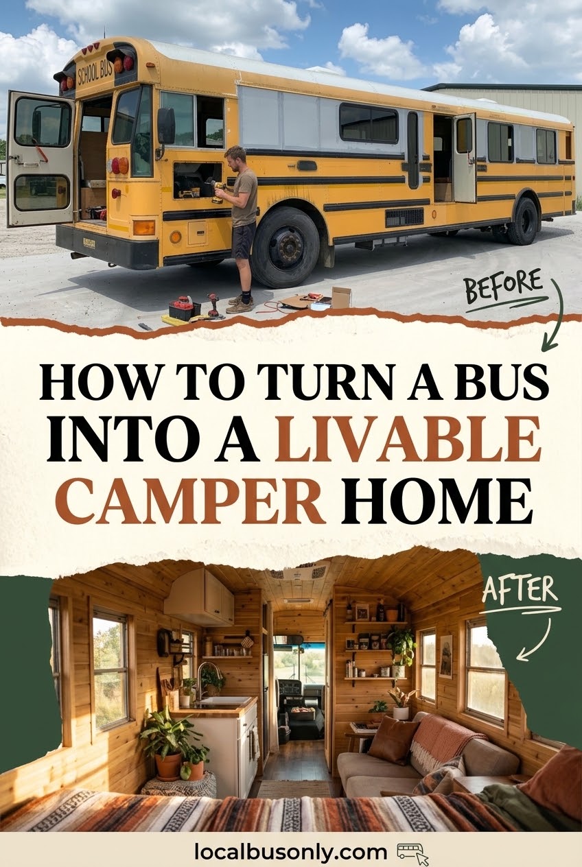How to Turn a Bus into a Livable Camper Home