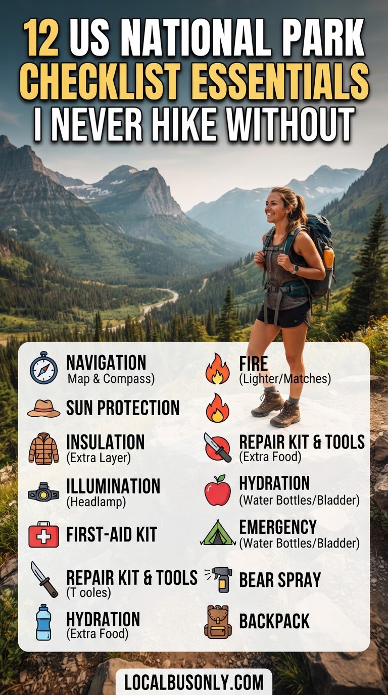 12 US National Park Checklist Essentials I Never Hike Without