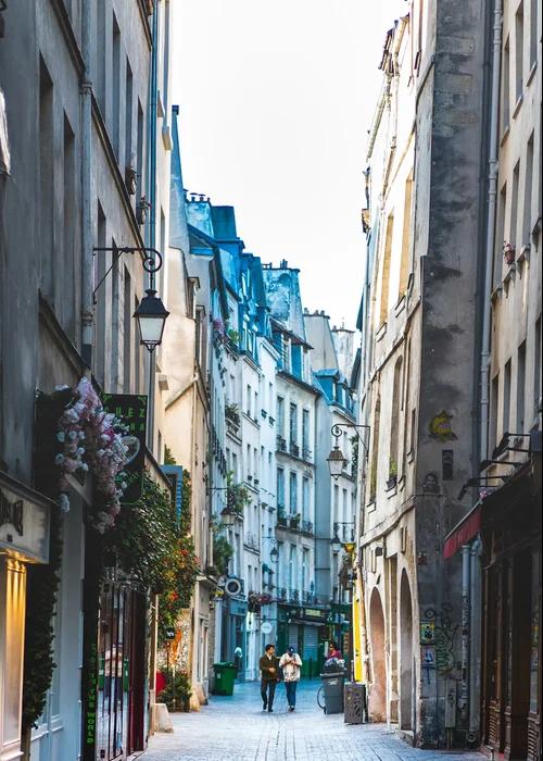 Historic Paris neighborhood street