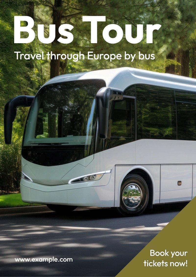 Bus tour marketing promotion materials