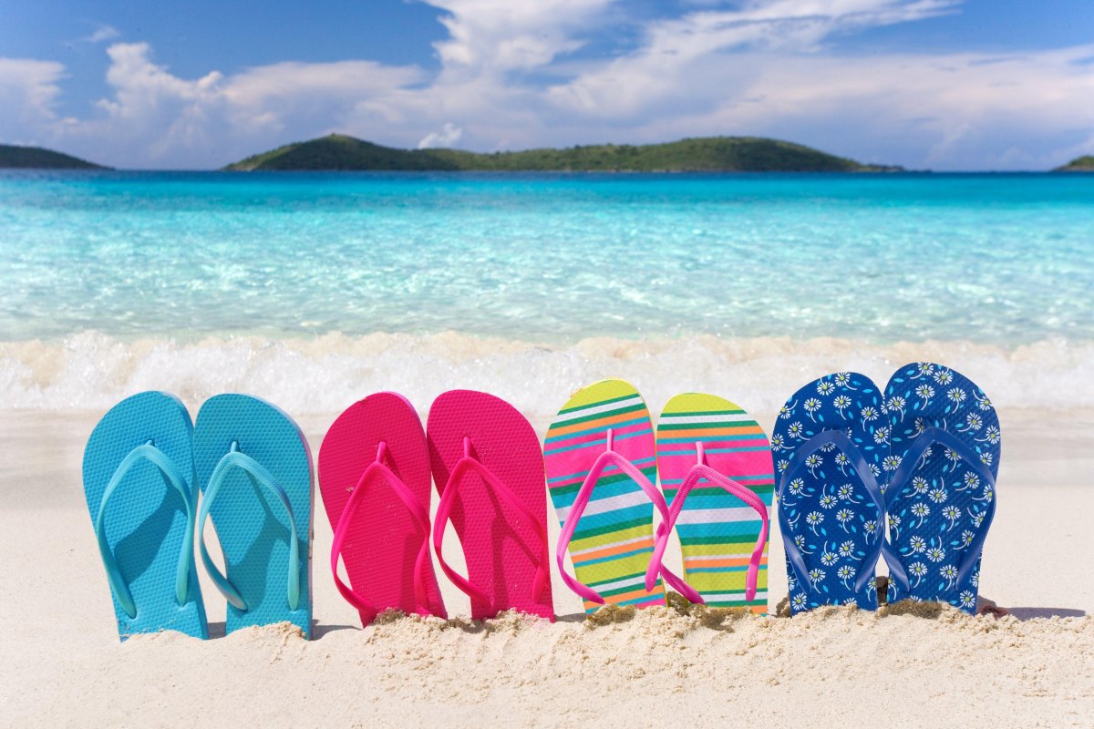 Summer sandals and flip flops