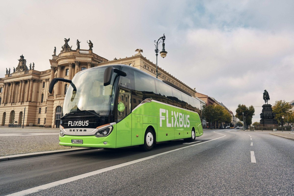 Eco friendly coach in European city