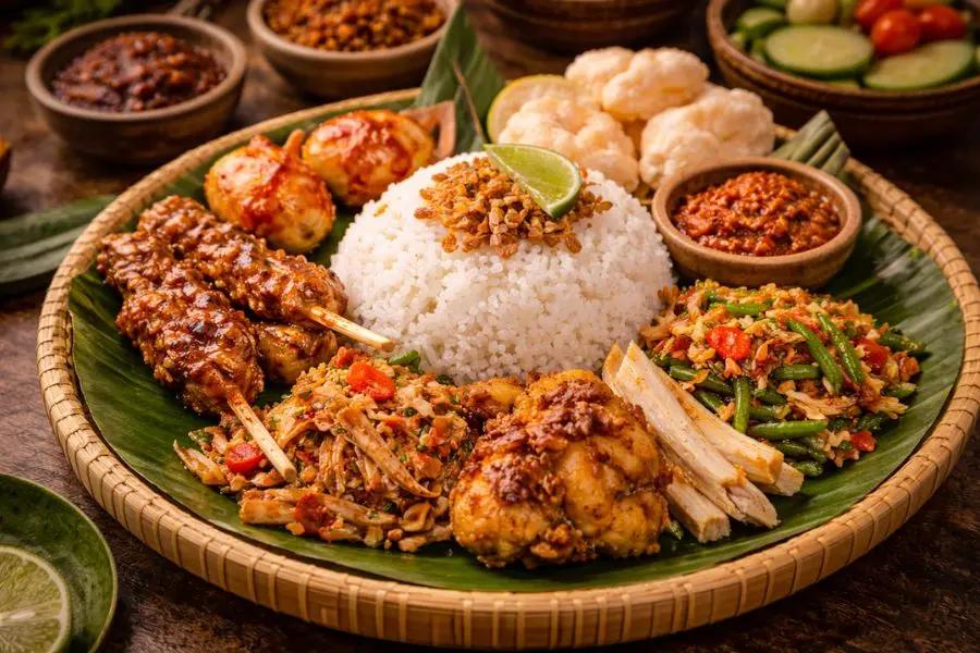 Traditional Balinese dishes and local food