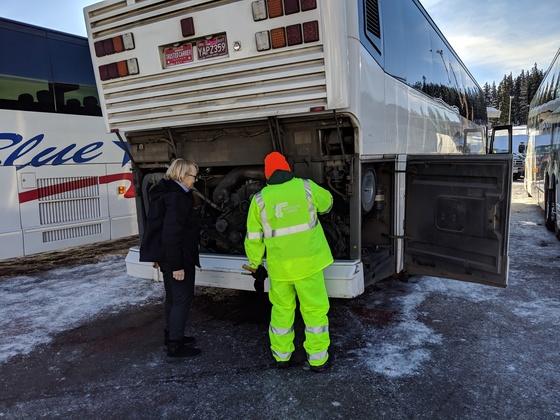 Finished converted bus safety inspection