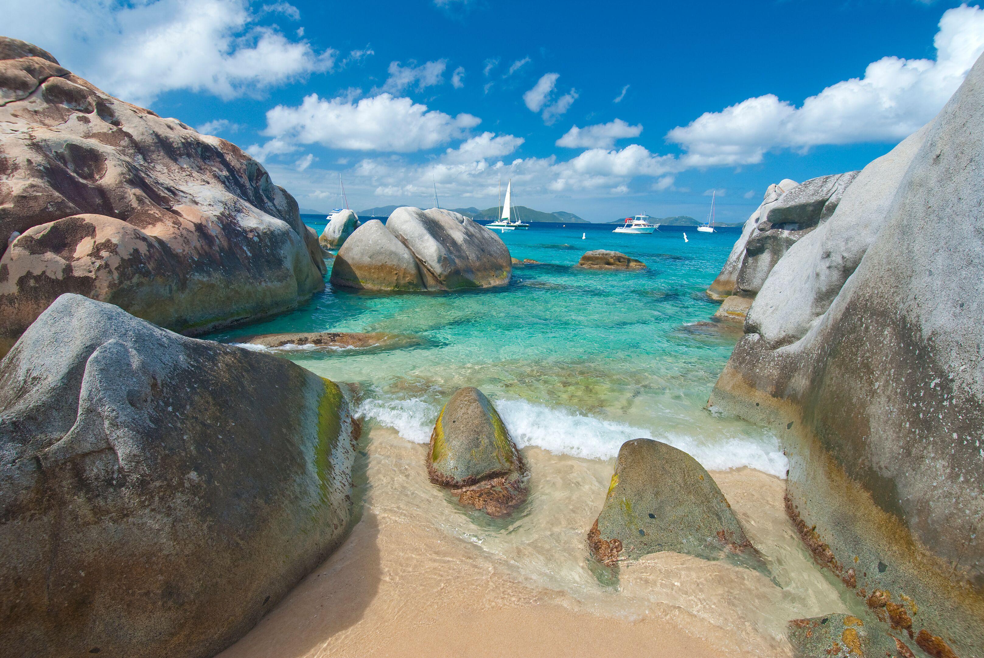 The Baths Virgin Gorda granite boulders