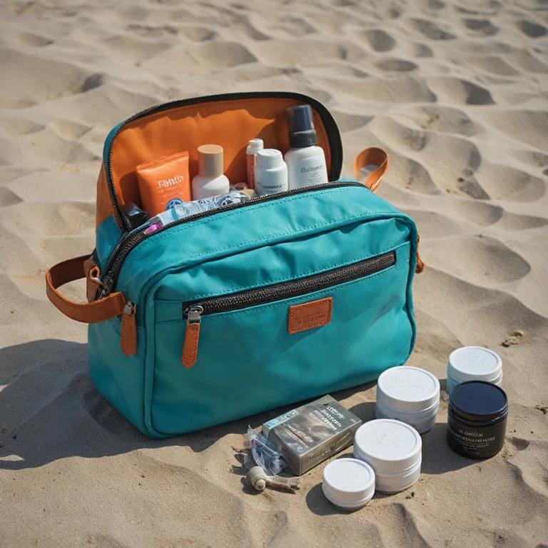 Travel toiletry bag essentials