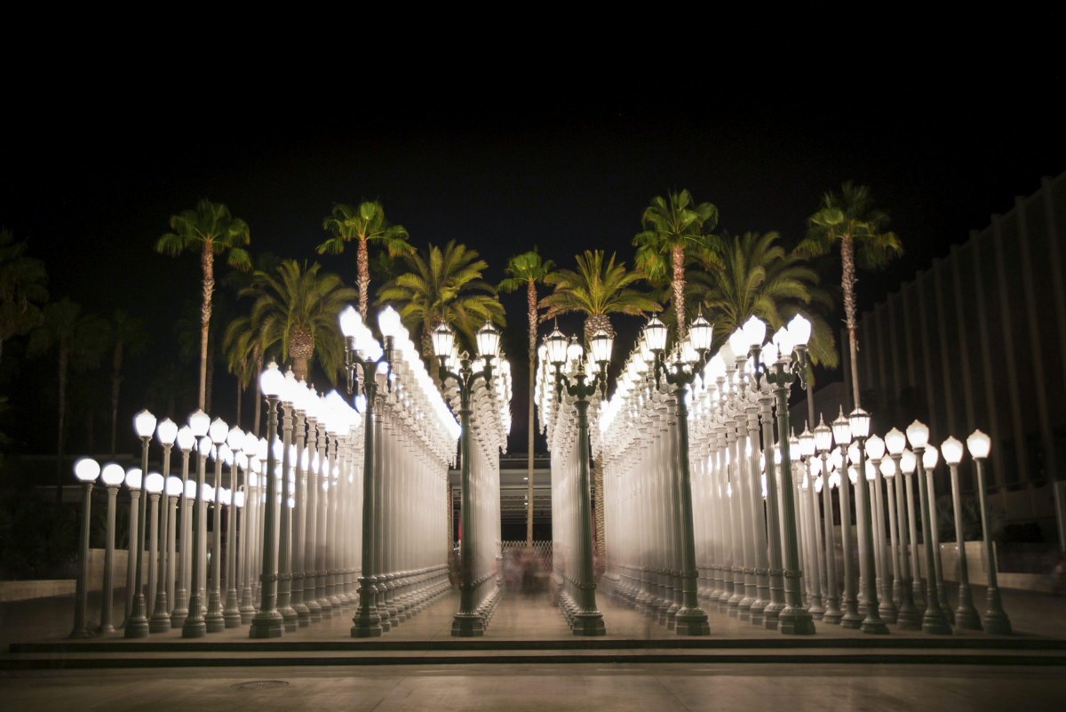 Urban Light installation outside LACMA